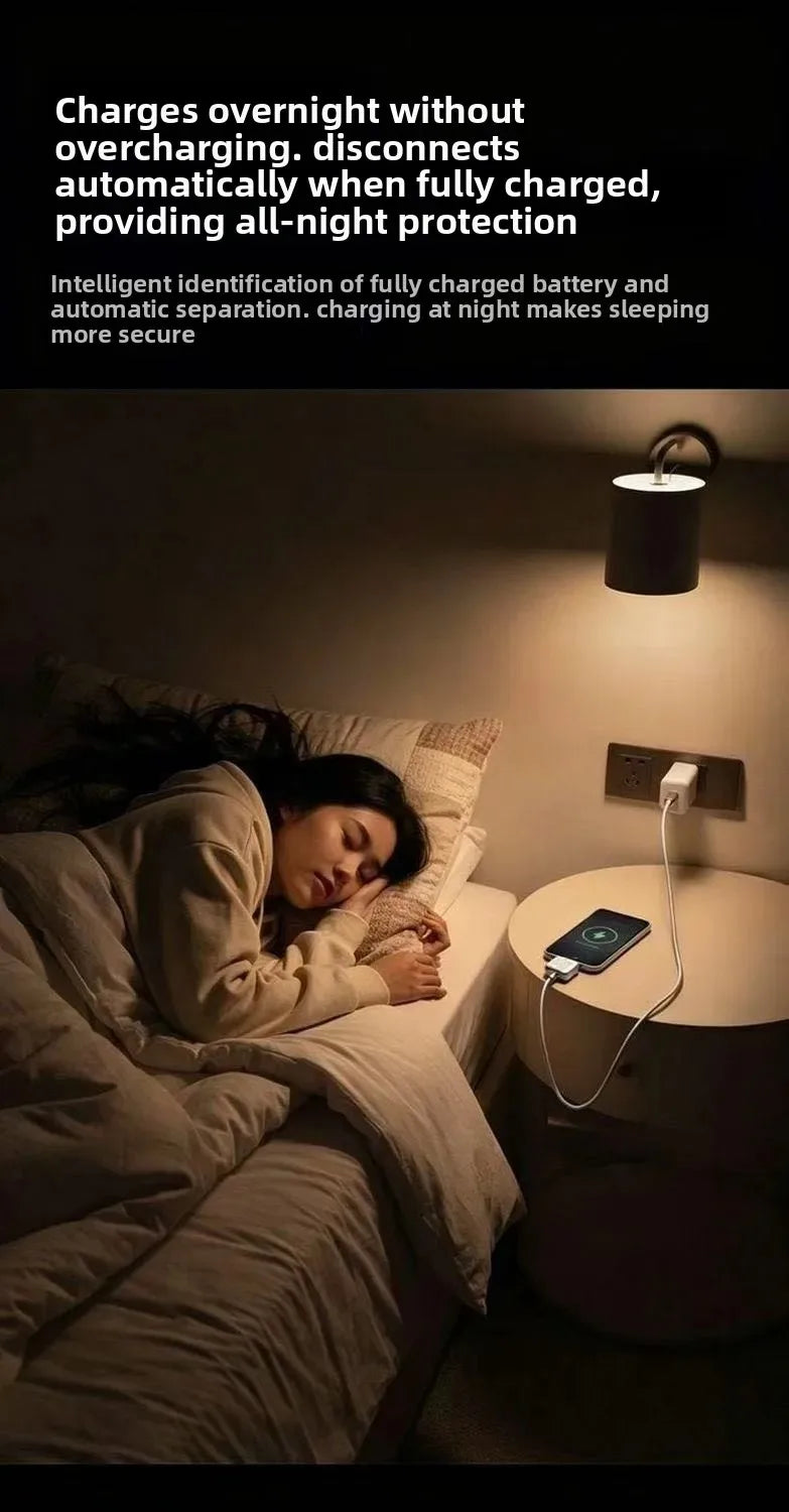 Charge fast, charge safe. This 140W Type-C adapter automatically cuts power the moment your device hits 100% — protecting your battery and giving you peace of mind for overnight charging.