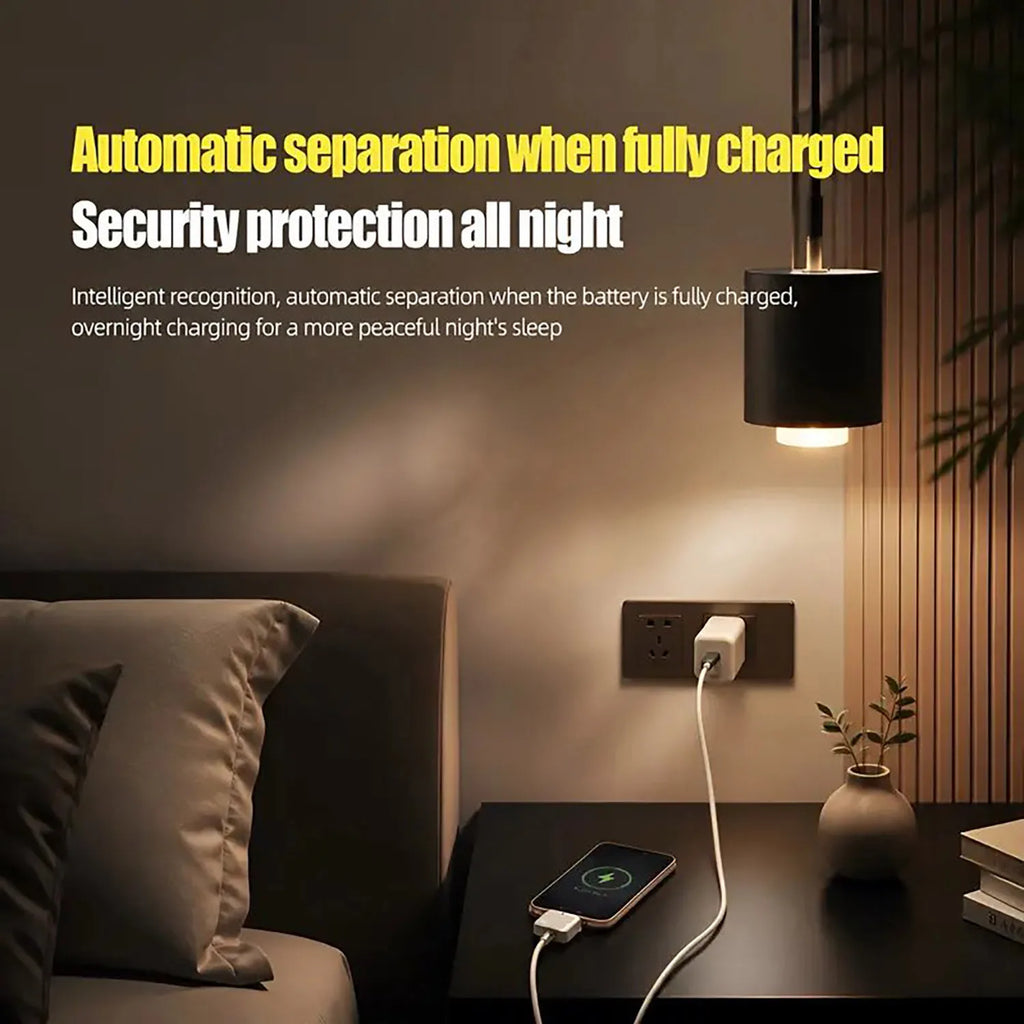 Smart Auto Unplug Charger Mechanical Ejector with True Physical Disconnection Fully Automatic Separation upon Charging Completio