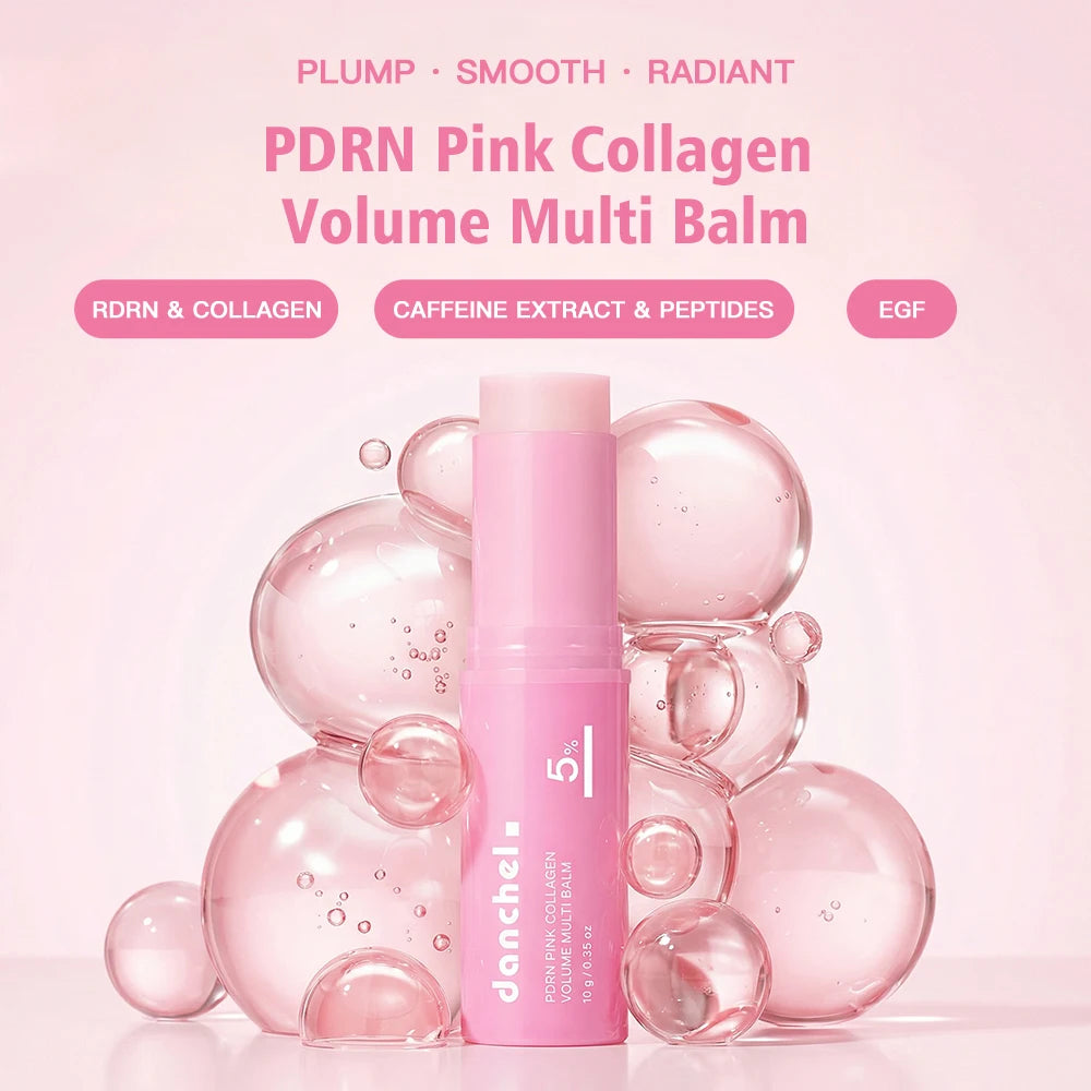 PDRN Pink Collagen Multi Volume Balm Stick Anti Aging Firming Anti Wrinkle For Eye Neck Forehead Smile Lines