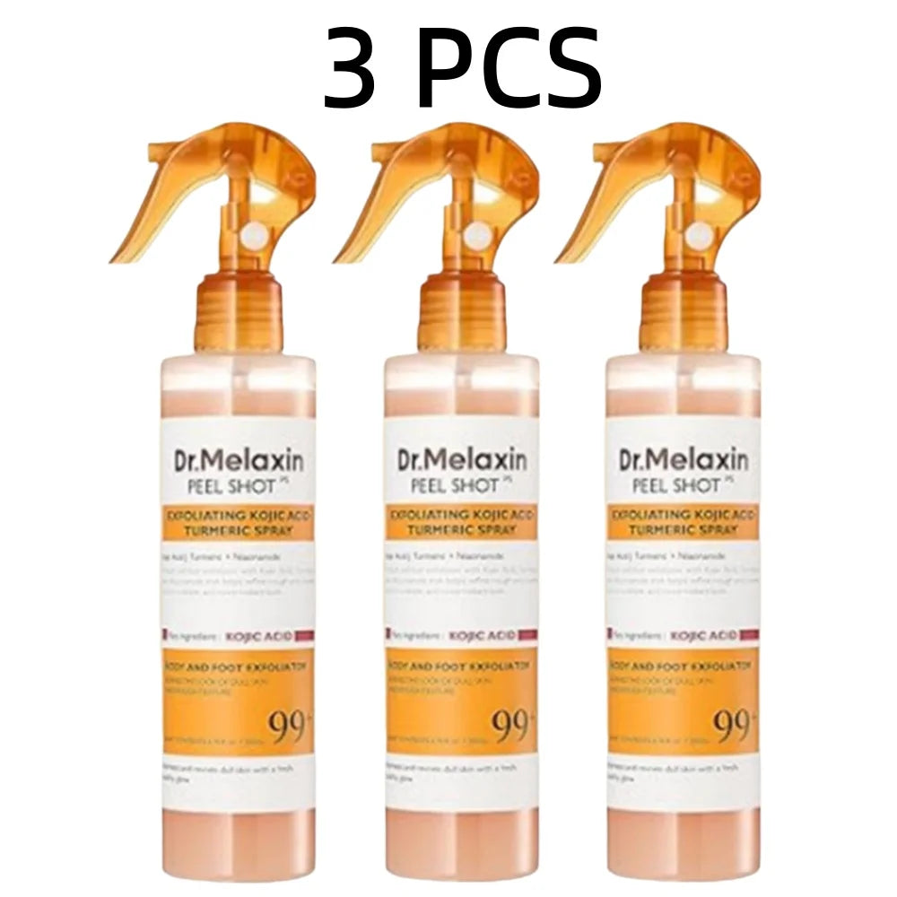 200ml Dr.Melaxin Peel Shot Exfoliating Kojic Acid Turmeric Spray Improve Dullness, Brighten Hydrate Soothing Moisturizing Skin