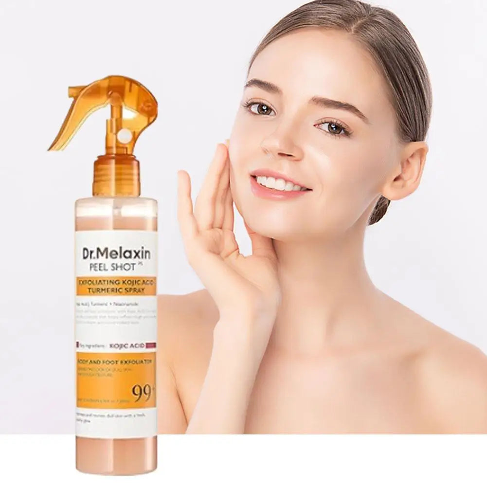 200ml Dr.Melaxin Peel Shot Exfoliating Kojic Acid Turmeric Spray Improve Dullness, Brighten Hydrate Soothing Moisturizing Skin