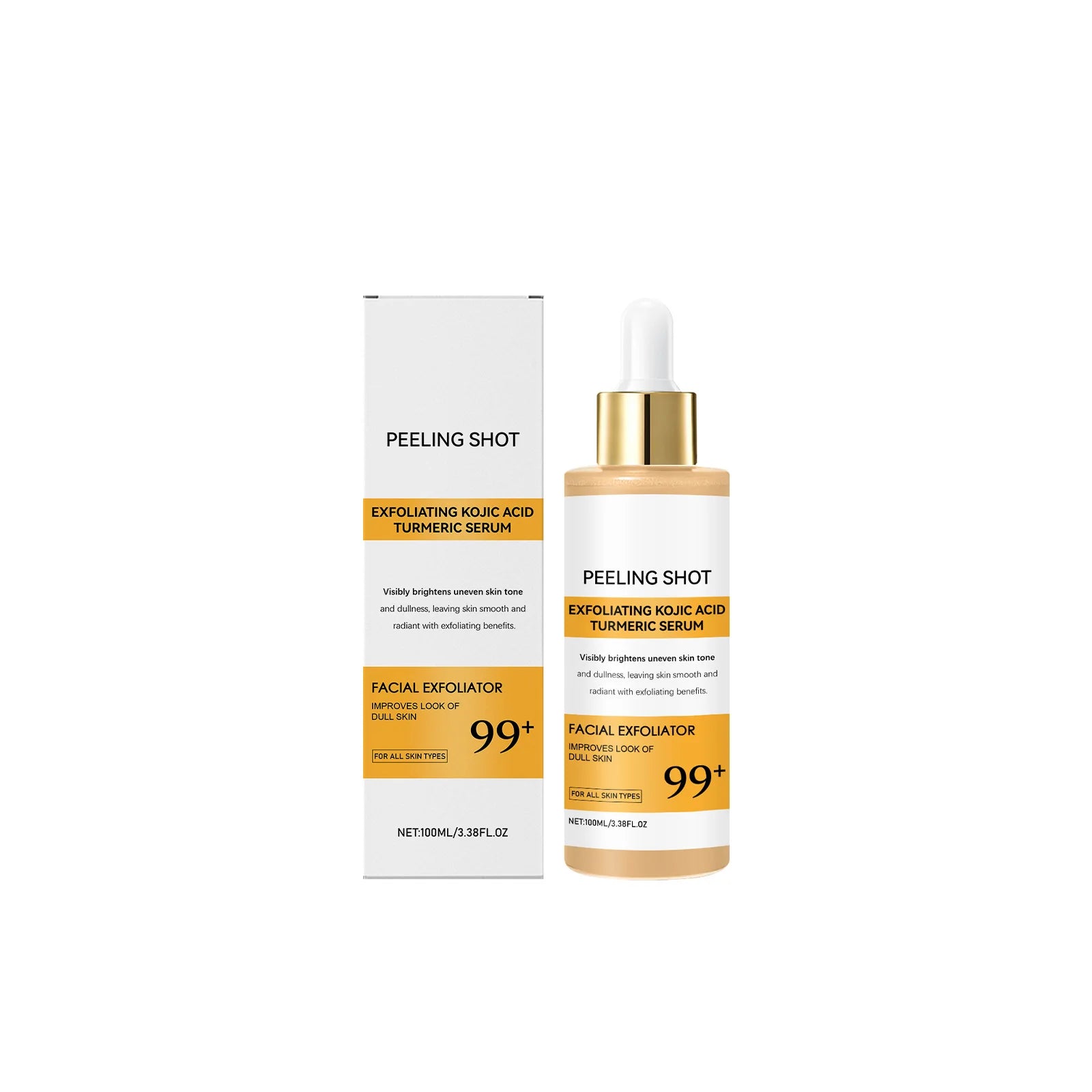 Kojic Acid Turmeric Spray and Serum Keratin Care Exfoliating Peeling Solution Nourishing Hydrating Skin Care Firmness