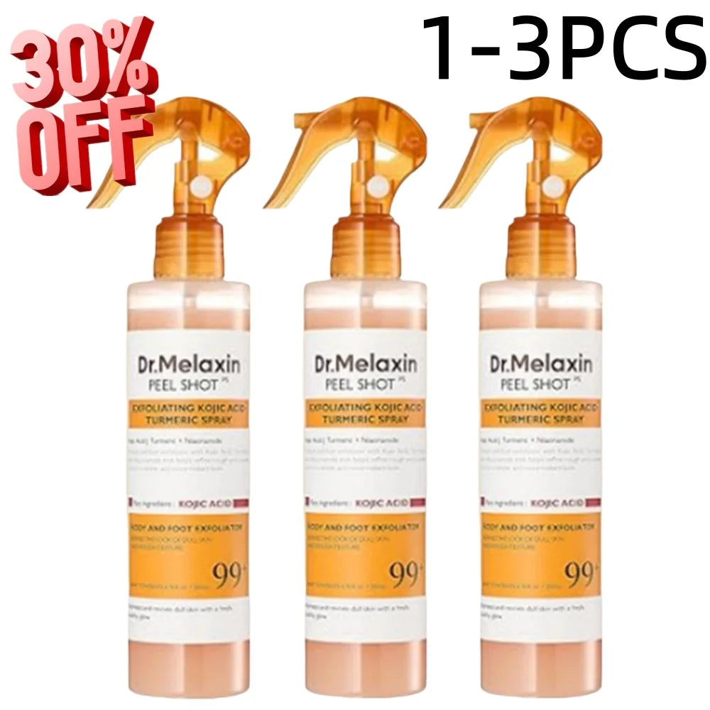 200ml Dr.Melaxin Peel Shot Exfoliating Kojic Acid Turmeric Spray Improve Dullness, Brighten Hydrate Soothing Moisturizing Skin