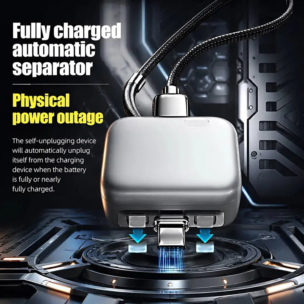 Smart Auto Unplug Charger Mechanical Ejector with True Physical Disconnection Fully Automatic Separation upon Charging Completio