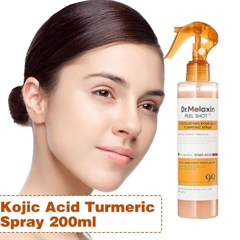 200ml Dr.Melaxin Peel Shot Exfoliating Kojic Acid Turmeric Spray Improve Dullness, Brighten Hydrate Soothing Moisturizing Skin