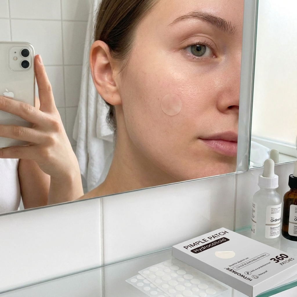 Face Acne Patch in use