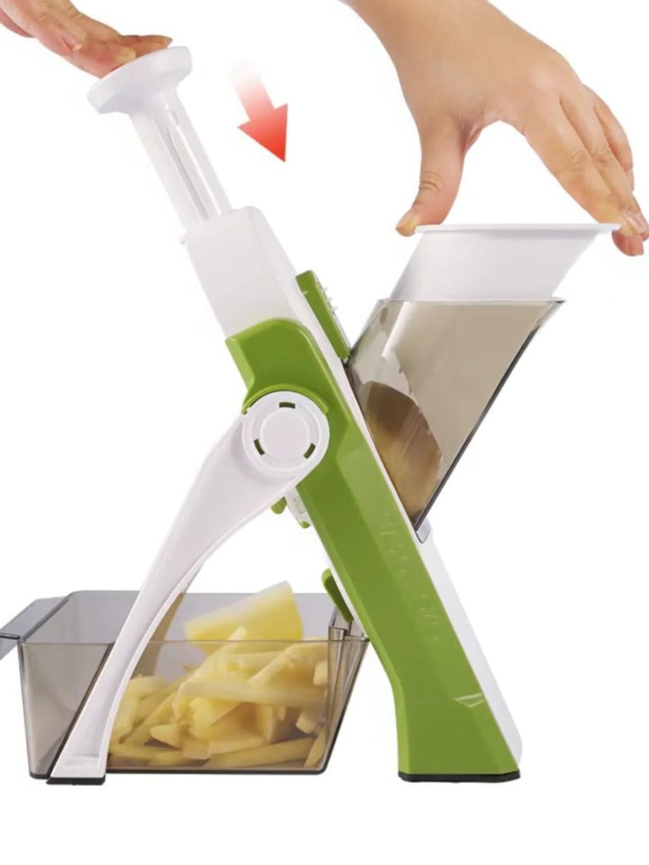 5-in-1 Vegetable Slicer with Collecting Tray