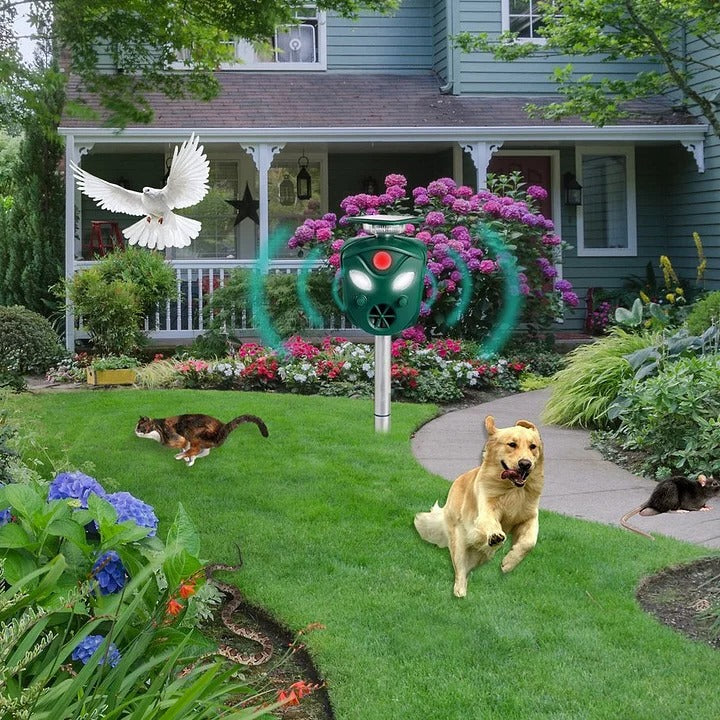 360° Solar Ultrasonic Animal Repeller