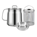 2-in-1 Stainless Steel Deep Frying Pot