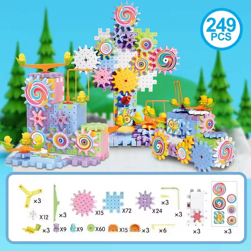 263 Pcs Kids Building Blocks Kit