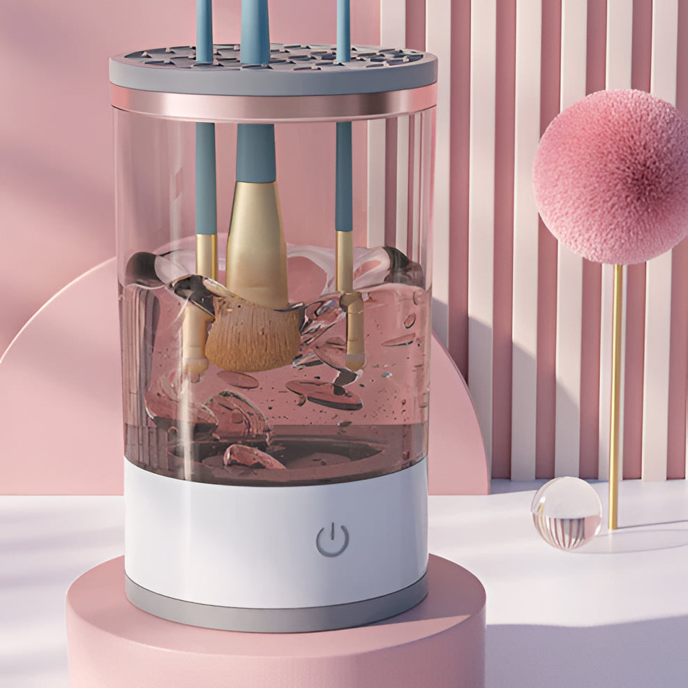3-in-1 Cosmetic Brush Cleaner Machine - Electric Makeup Brush Cleaner Device